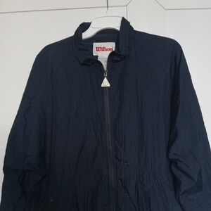 Wilson Lightweight Jacket Size L EUC Navy Blue
